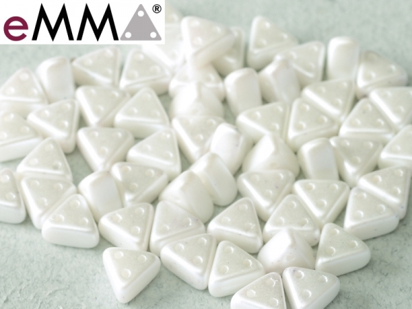 Emma Beads 3x6mm pastel white 8gr.