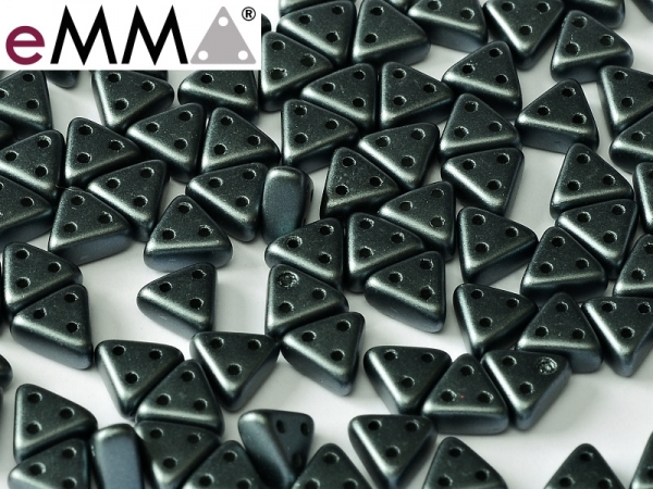 Emma Beads 3x6mm pastel dark grey 8gr.