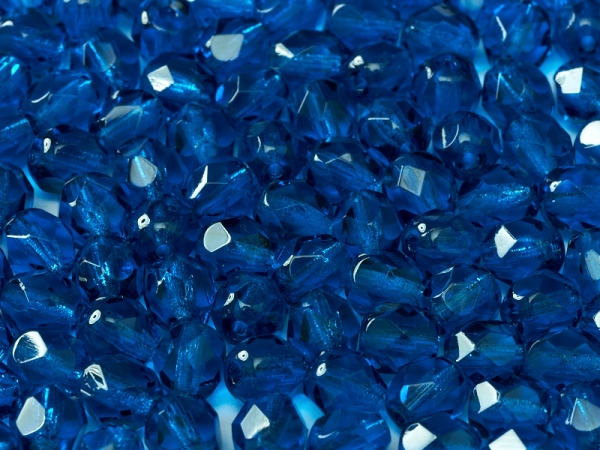 Fire polished 4mm cobalt 100 St