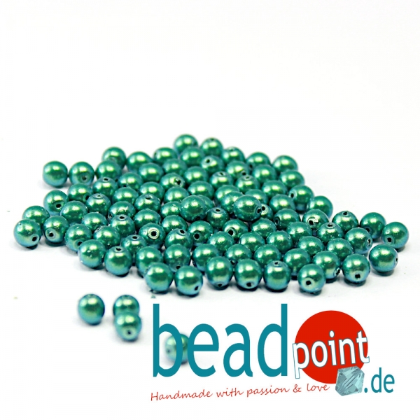 Pearl Shell 4 mm Peppermint  120 St