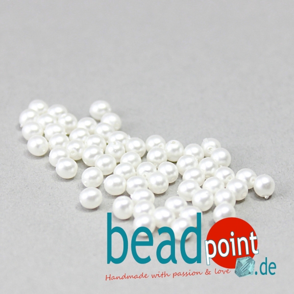 Matted 4 mm White Satin  120 St