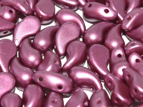 Zoliduo Left 5x8 Alabaster Pastel Burgundy 30 pcs