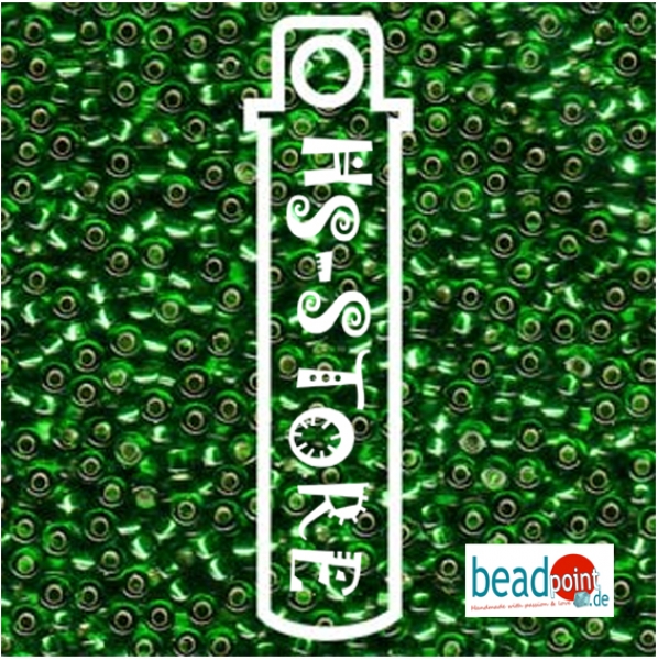 11/0 SILVER LINED GREEN