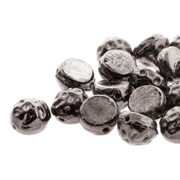 BAROQUE 2HL CAB 7MM JET GUNMETAL 2HL 20pcs