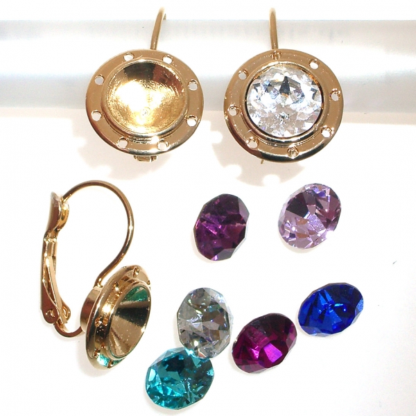 Ohrhaken ca. 12 mm 23 Karat Goldauflage