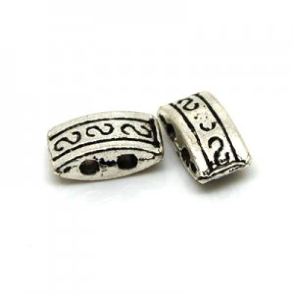 2 Way Connector antik silber 1 Stück