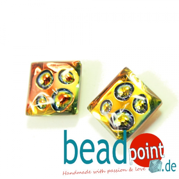 4eck Blasenmuggel 16x16mm kristall VM