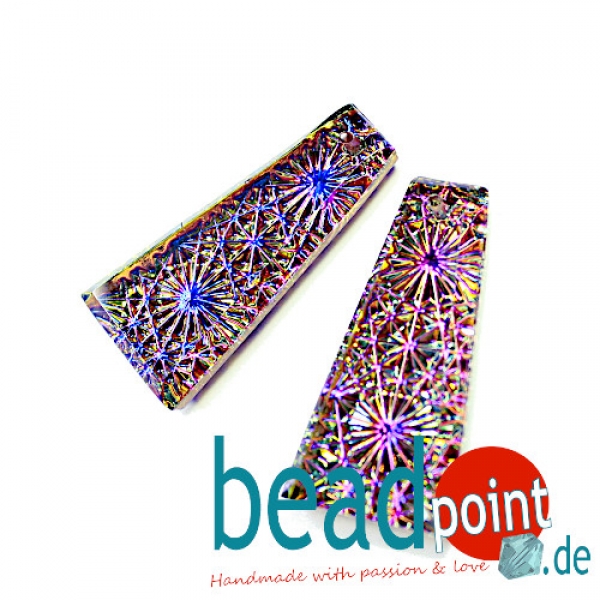 Trapezanhänger 32x16mm kristall bermuda blue 1 Stk