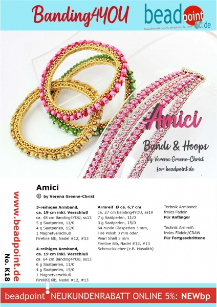 Anleitung Banding4YOU, Amici Bands&Hoops Freundschaftsbände