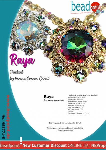 Anleitung Anhänger "Raya"  englisch