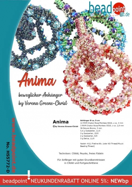 Anleitung Anhänger "Anima"  deutsch