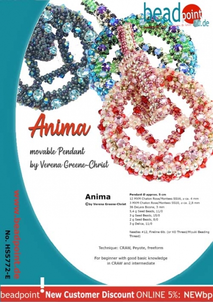 Anleitung Anhänger "Anima"  english