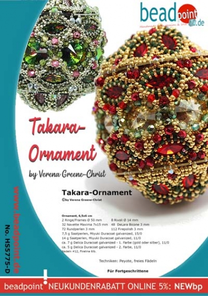 Anleitung Ornament "Takara"  deutsch