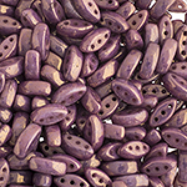 Cali 3x8mm chalk white violet luster 50 pcs