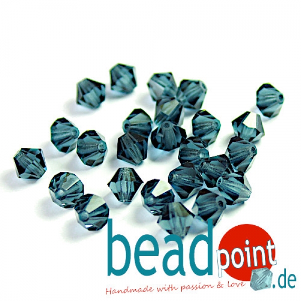 Delara MC Bead Bicone Montana 6mm 25 Stück