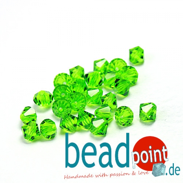 Delara MC Bead Bicone Peridot 6mm 25 Stück