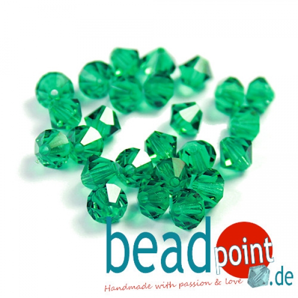 Delara MC Bead Bicone Emerald 6mm 25 Stück