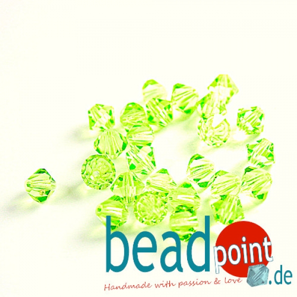Delara MC Bead Bicone Chysolite 6mm 25 Stück