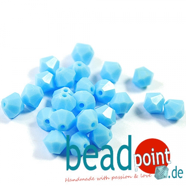 Delara MC Bead Bicone Turquoise 6mm 25 Stück