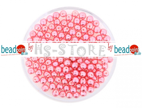 Wachs-Glasperle 3 mm rosa 120 St.