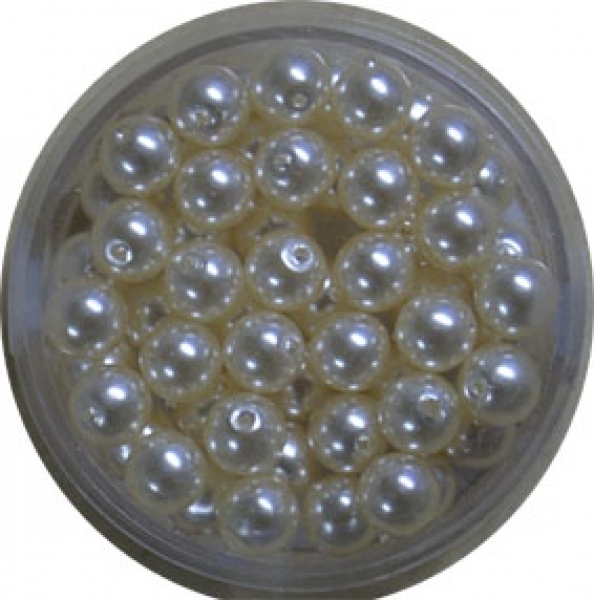 Wachs-Glasperle 6 mm altrosa 55 St.