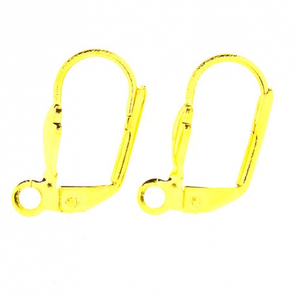 Brisuren Ohrstecker goldfarbig einzeln nickelfrei