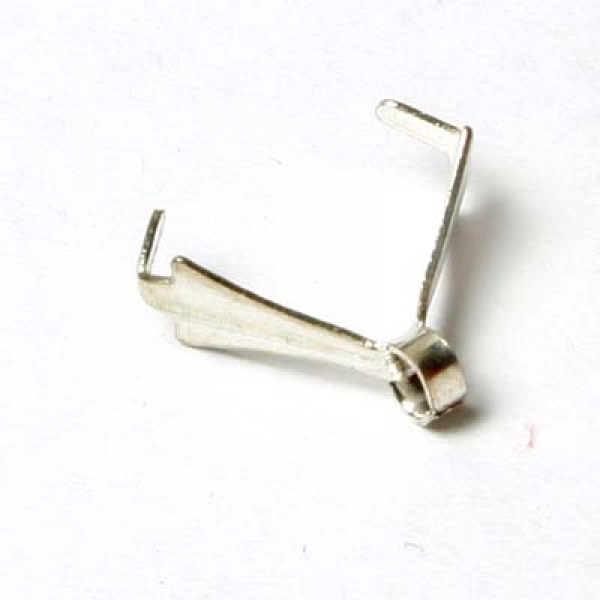 Collierschlaufe m. Öse platin 10mm einzeln