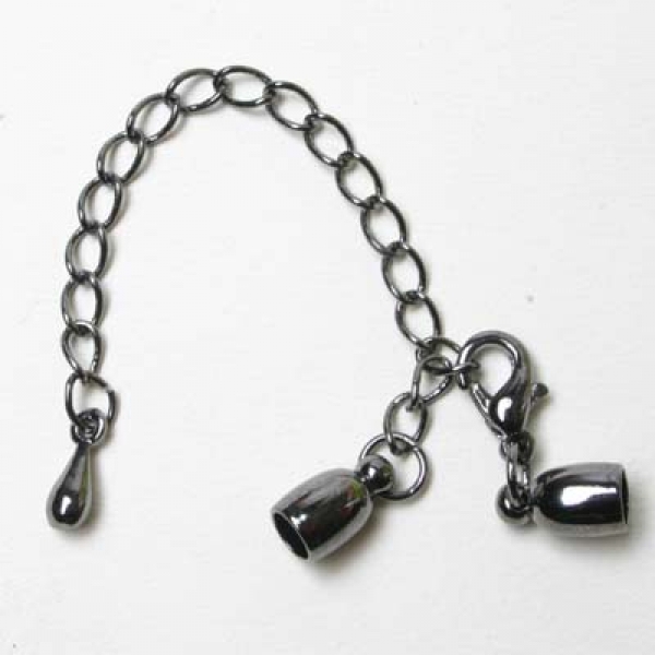 Endkappe 4 mm oxid glänzend