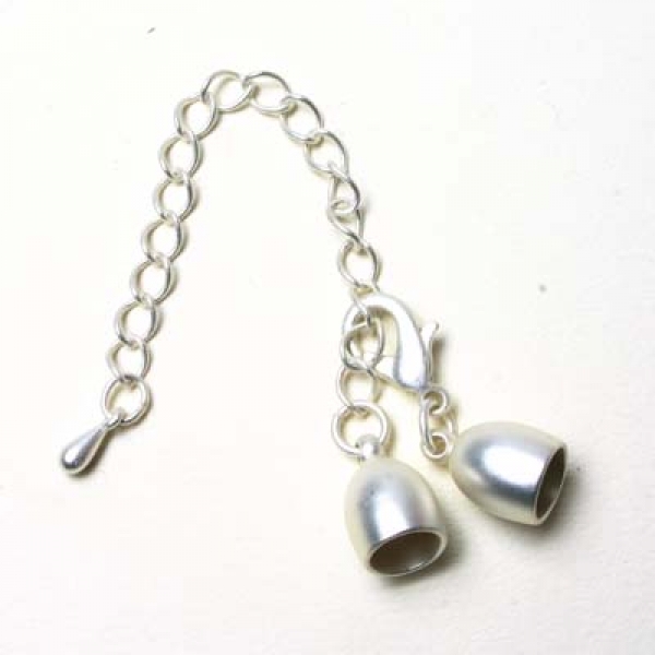 Endkappe matt silberf. 6 mm einzeln