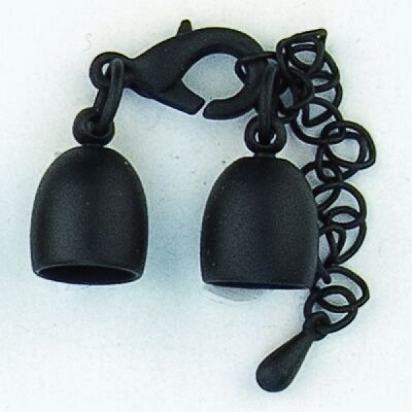 Endkappe matt schwarz 8 mm einzeln