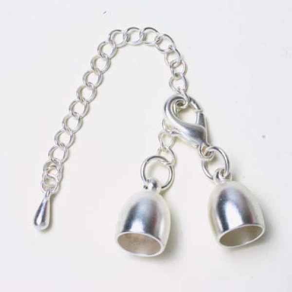 Endkappe matt silberf. 8 mm einzeln