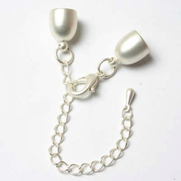 Endkappe silberf. glänz. 8 mm einzeln