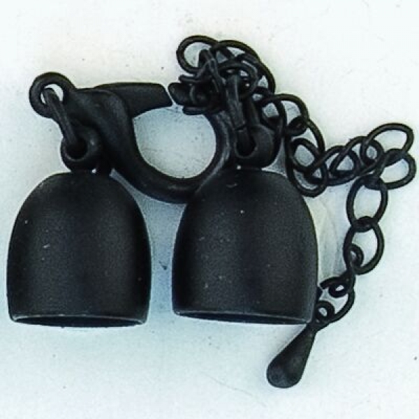 Endkappe matt schwarz 10 mm einzeln