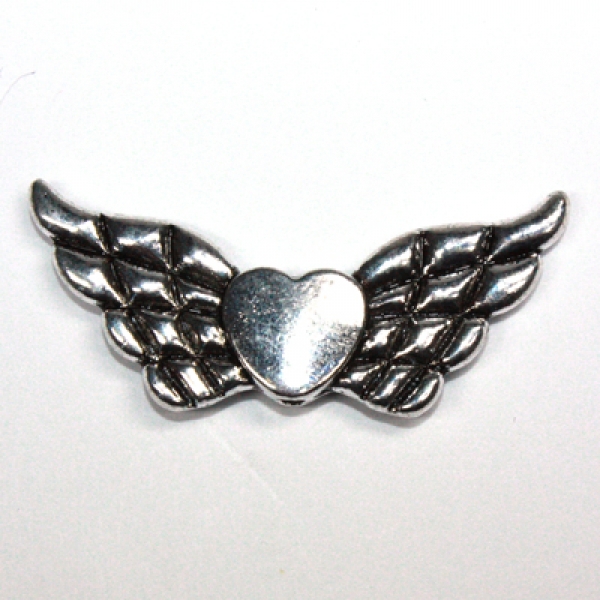 Metallteil  Fügel altplatin 1 Stk.