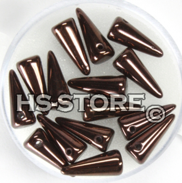 Spike Beads kupfer 5x13mm 15 Stück