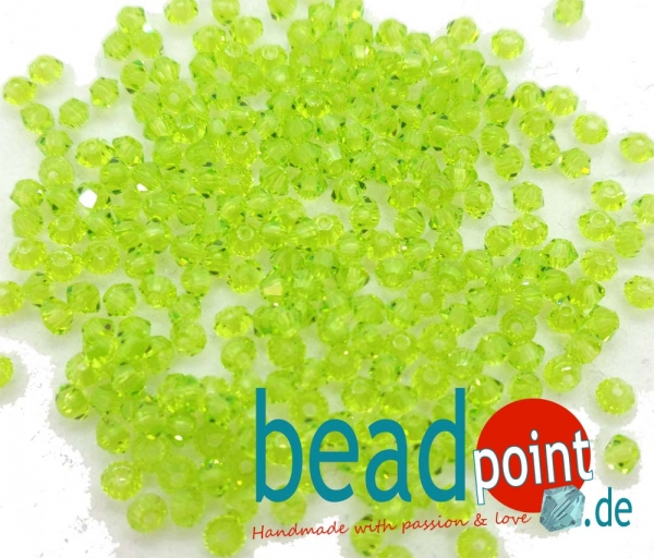 MC Bead 451 Bicone 3mm Limecicle 50 Stück