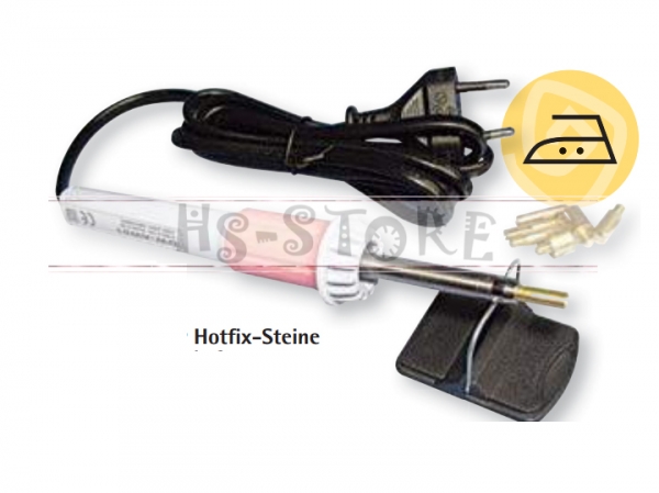 Applikator für Hotfix-Steine, 4 verschiedene Aufsätze