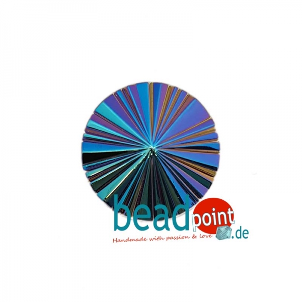 Pyramide Cabochon Schwarz silberiris bermuda 18mm