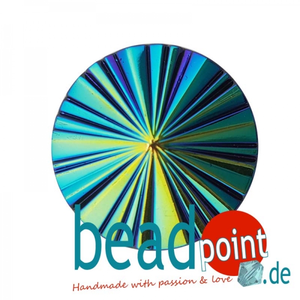Pyramide Cabochon Schwarz AB 22,5mm