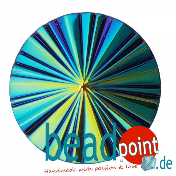 Pyramide Cabochon Schwarz AB 27mm
