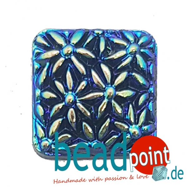 Blume 4eckig schwarz AB 18x18mm