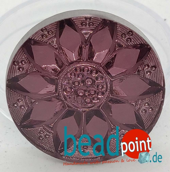 Blume Cabochon hell amethyst HM 196, 31mm