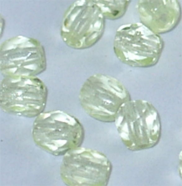 Glasschliffperle citrone 4mm 100 Stück