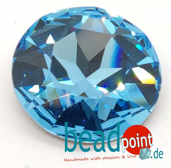 Swarovski Flat Chaton 1201 Aquamarine 27mm 1 Stück