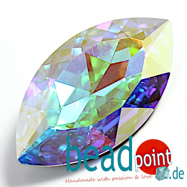 Swa Navette Crystal AB 32x17mm 1 Stück