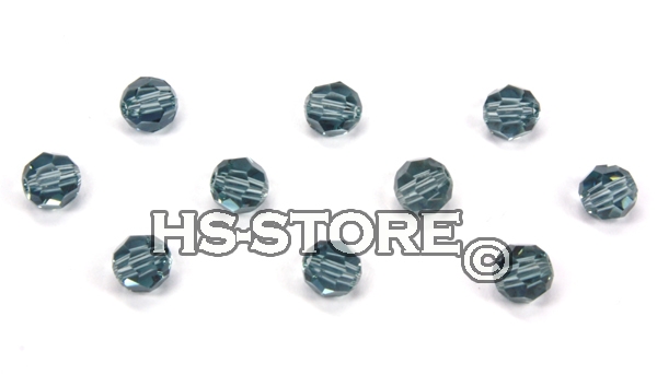 Swarovski Indian Sapphire rund 4mm 10 Stück