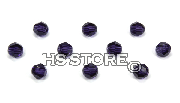 Swarovski Purple Velvet rund 4mm 10 Stück