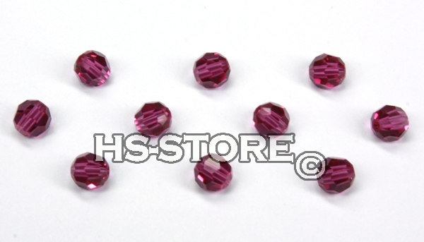 Swarovski Fuchsia rund 4mm 10 Stück