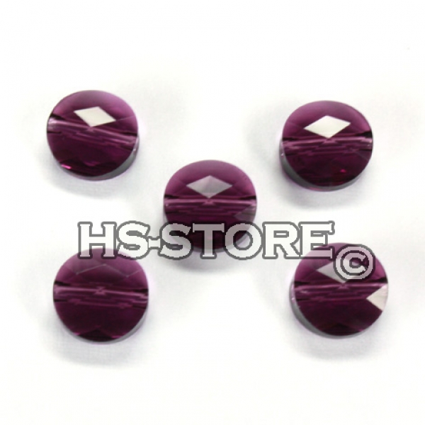 Swarovski Amethyst 8 mm rund 5 Stück