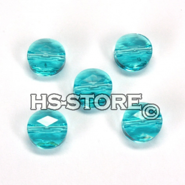 Swarovski Light Turquoise 8 mm rund 5 Stück